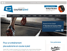 Tablet Screenshot of conseils-courseapied.com